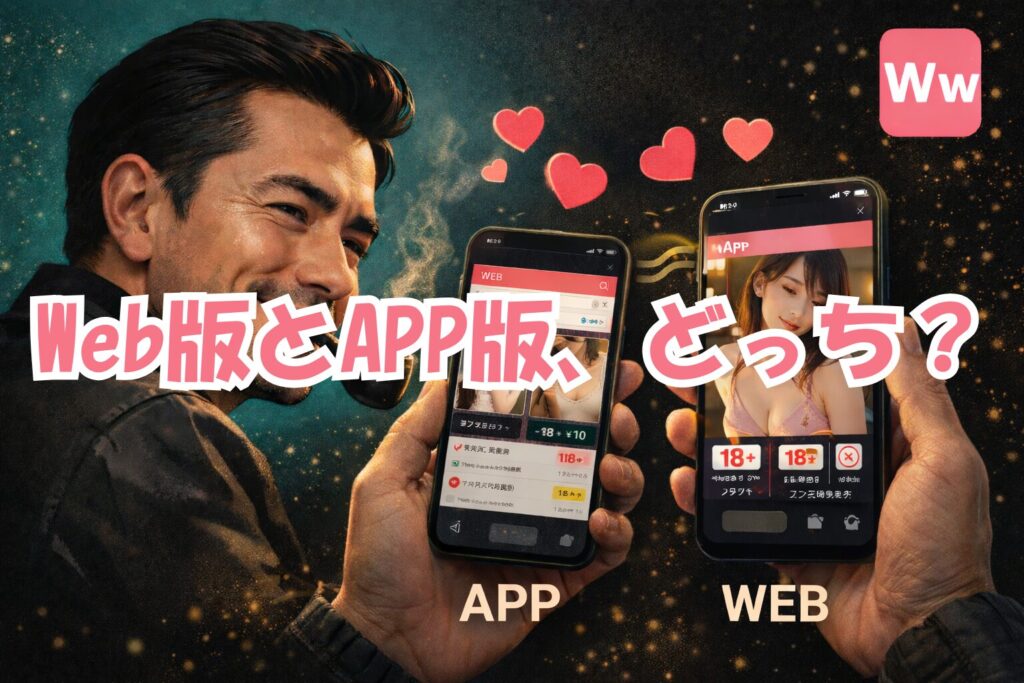 ワクワクメール ウェブ版 アプリ 違い アダルト規制