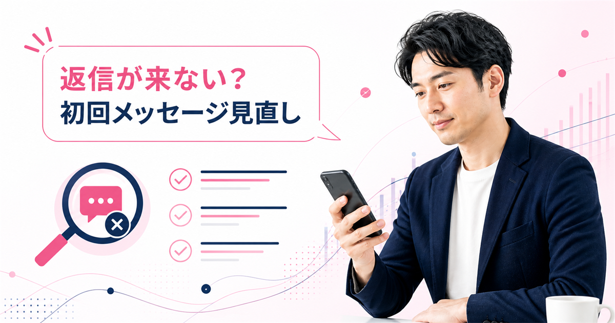 ワクワクメールで返信が来ないときに初回メッセージを見直す方法