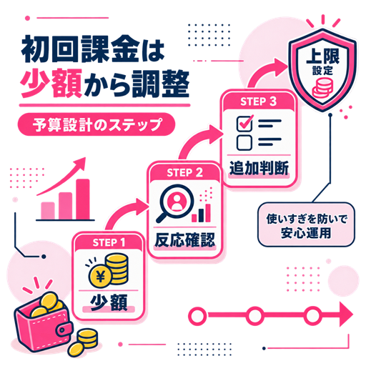 ワクワクメールの初回課金額を少額から調整する予算設計図