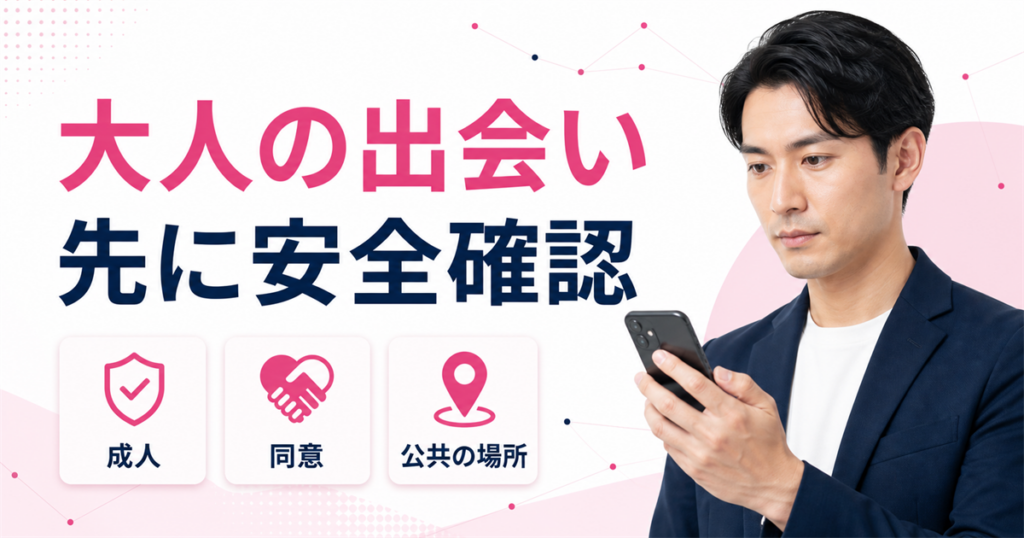 ワクワクメールで大人の出会い前に確認する安全対策のアイキャッチ