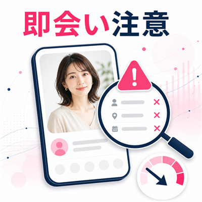 ワクワクメールで即会いだけを優先せず相手の説明や要求を確認する注意図