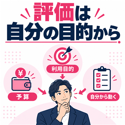 ワクワクメールの評判を利用目的・予算・自分から動けるかで判断する図解